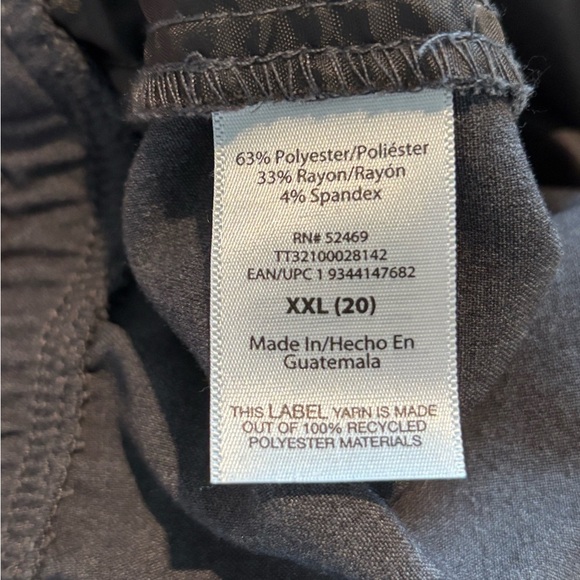 Time and Tru Women’s Gray Dress Pants Size XXL (20) | Straight Leg Career Work - Picture 6 of 8